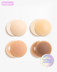 M-Bare it All Nipple Covers - Cubre Pezones Circulares de Silicona Reutilizables