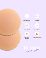 PLUS- Bare it All Nipple Covers - Cubre Pezones Circulares de Silicona Reutilizables