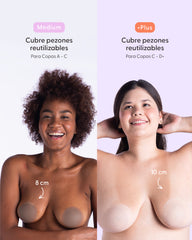 PLUS- Bare it All Nipple Covers - Cubre Pezones Circulares de Silicona Reutilizables